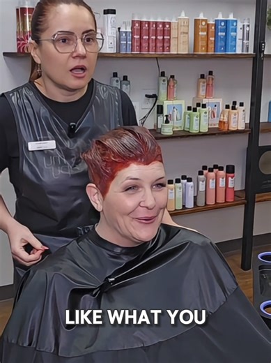 This is red, yes! Do you trust the process? #salondrama #color #communicationskills #redhair #funnyvideo