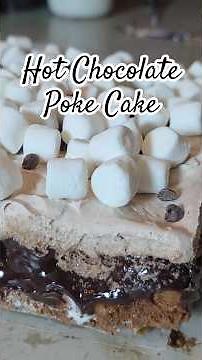Hot Chocolate Poke Cake