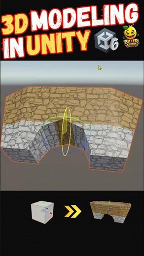 3D Modeling in Unity with ProBuilder #shorts #unity6 #probuilder