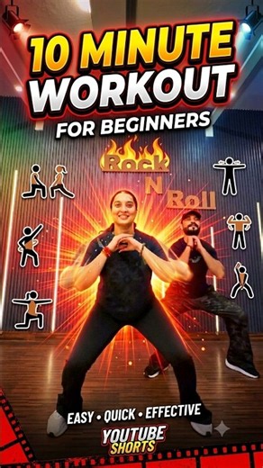 10 Minute Full Body Workout for Beginners | Easy Home Workout #shorts