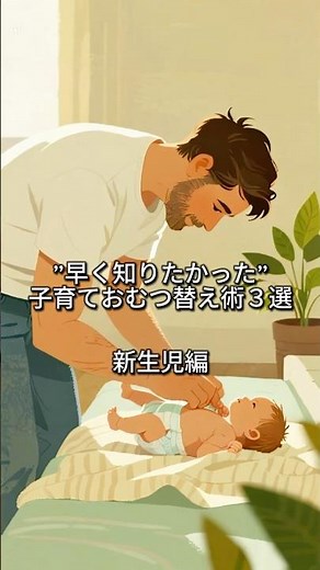 ”早く知りたかった”子育ておむつ替え３選｜新生児編＃育児＃育休＃子育てヒント