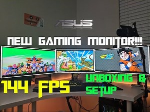 My NEW Gaming Monitor - 144HZ!!! | ASUS VG248QE | Unboxing & Setup