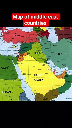 map of middle east #geography #map #geopolitics #upsc #middleeast #mapseries