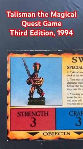 Swordsman, LOST Character from Talisman 3rd Edition