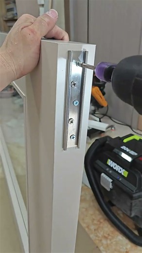 Sliding door hardware installation, no need to sink