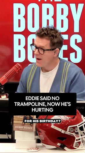 Eddie built a trampoline for his son's birthday after swearing they'd never get one. Two hours of flips and "crack the egg" later, he can barely move and was getting vertigo after every flip. Dad life hits different when you're trying to keep up with the kids. 💀 | Bobby Bones Show