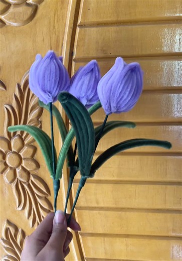 DIY Purple Tulip Craft Tutorial