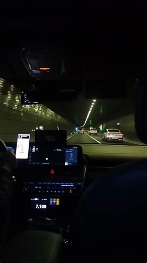Underpass way to Gimhae Int. | Gimhae International Airport #busan #underpass #hills #drive