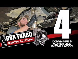 ND1 Miata BBR Turbo kit Installation - Downpipe & Waterline Installation