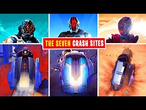 THE SEVEN crash sites Evolution in Fortnite