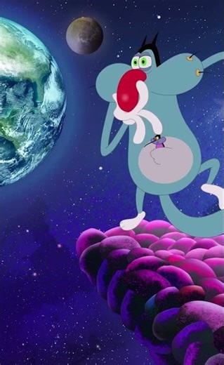 A return to Earth not as planned - Oggy and his friends - Shorts