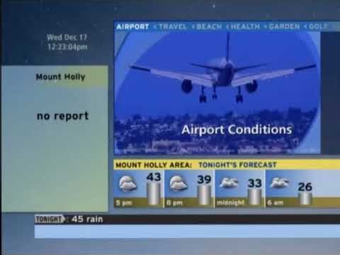 TWC Weatherscan- Mount Holly, NJ- Dec. 17, 2025- 12:17PM EST