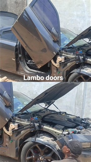 Lambo vertical doors automatic installation test