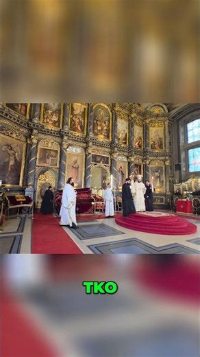Hierarchical Liturgy served in Serbian Orthodox Cathedral in Belgrade, Serbia #shorts