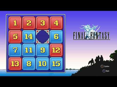 How to START and BEAT the 15 Puzzle Game | Final Fantasy I: Pixel Remaster | Hidden Game Achievement