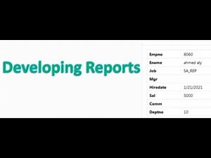 1 Creating a Report Using the Create Application Wizard