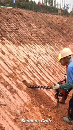 Horizontal Drilling in Clay Soil for Retaining Walls