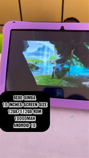 KIDS TABLET STORE IN NIGERIA . on Instagram: "BEBE SIMBA available for quick order✔👍🏻 ➡️WAS-102,000❌❌❌ ➡️NOW -92,000✅✅✅ ✅Screen size: 10.1 INCHES ✅Network: SIM ✅RAM: 12GB ✅ROM: 512GB ROM ✅Battery:10000MAH ✅Camera: front and back ✅pre-installed children apps and games ✅Android: 16 ‼️‼️‼️GIFTS 🎁 ‼️‼️‼️‼️‼️‼️ 🔅WRITING PAD 🔅POUCH 🔅TYPES C CHARGER 🔅STRAPS 🔅SKETCH BOOK 🔅STICKERS 🔅EARPHONE ✅HOW TO PLACE ORDER *CHECK THE LINK 🔗 ON OUR BIO YOU WILL SEE OUR WEBSITE LINK..CLICK ON THE WEBSITE AN