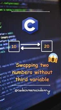 Swapping two variables without using the third variable | Full Bengali #shorts