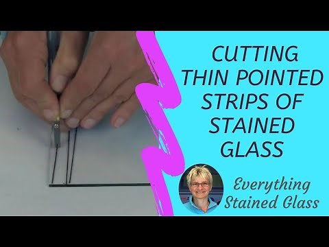 Stained Glass Cutting Thin Strips