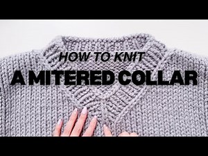 How to knit a mitered (mitred) edge