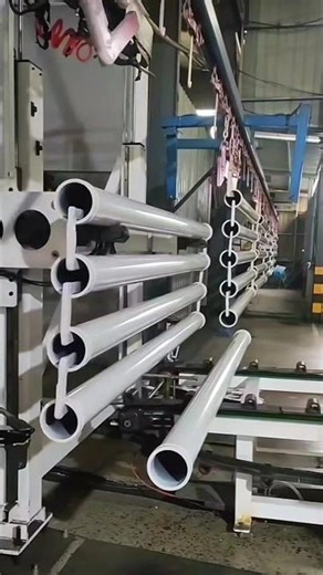 Powder coating of the pump pipe. #powdercoating #powdercoat #powder