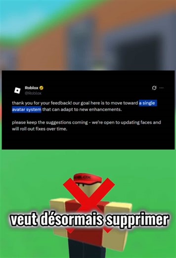 Roblox vont-ils supprimer prochainement les avatars classiques ?! #roblox #robloxtiktok #tiktok Abonne toi pour suivre les actualités Roblox 😺