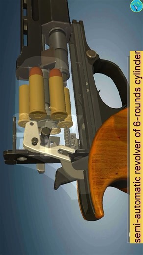 Mateba revolver of Italy.