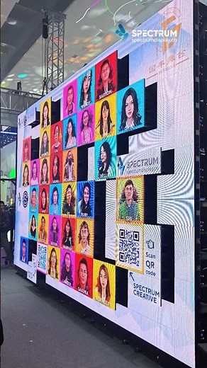 It is a 3D LED Kinetic Wall from Spectrum! #kineticscreen #ledwall #2025tech