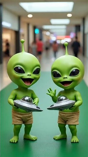 Adorable Twin Babies & Alien Dance Craze! 👽😂 #shorts