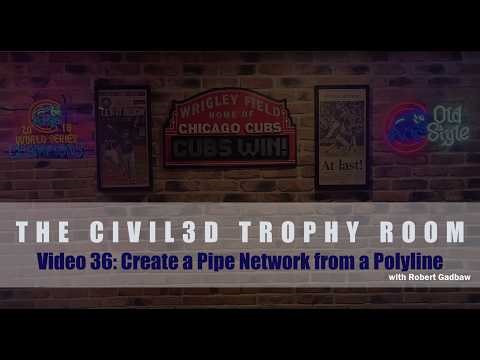 36 Create Pipe Network From Polyline in Civil 3D