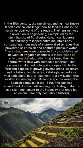 The Incan engineering marvel that transformed mountains into farms. #history #ancienthistory #archaeology #Inca | Ancient Blog
