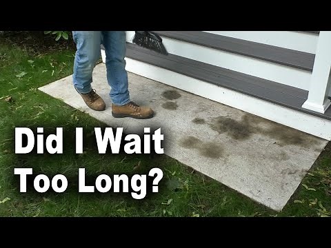 How to Clean, Etch and Seal a Stained Concrete Pad