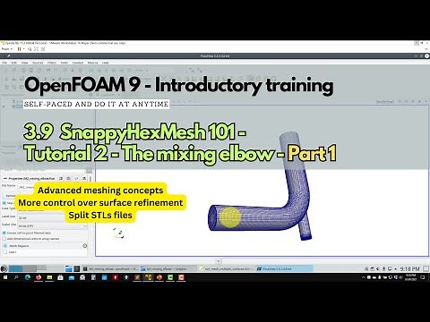 3.9 Module 3 | Meshing in OpenFOAM | snappyHexMesh | #openfoamtraining