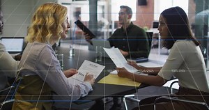 Animation Data Processing Over Group Diverse Stock Footage Video (100% Royalty-free) 1092529019 | Shutterstock