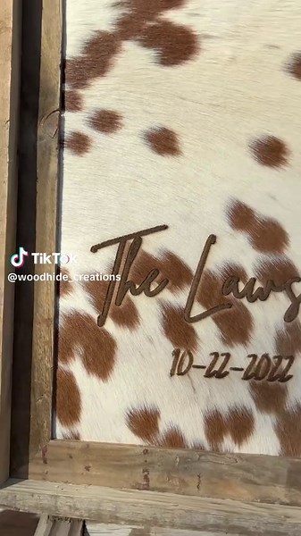 Custom Engraved Wedding Branding Frame Ideas