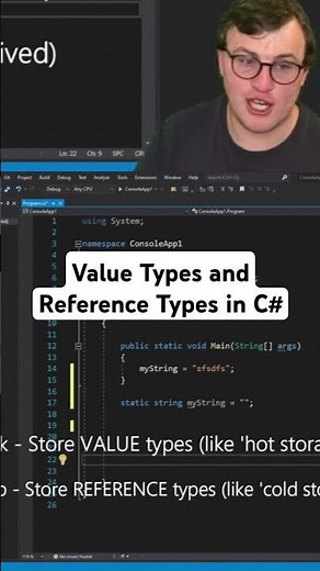 Value Vs Reference Types in C#coding #dotnet #tech #programming #coding