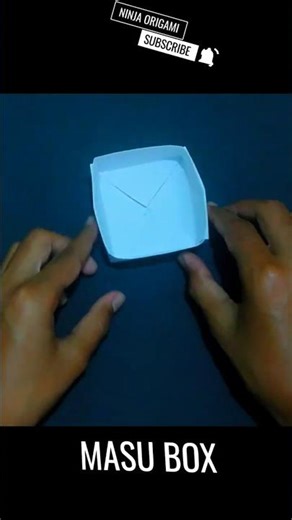 Origami Masu Box 📦 Easy Fold #ninjaorigami