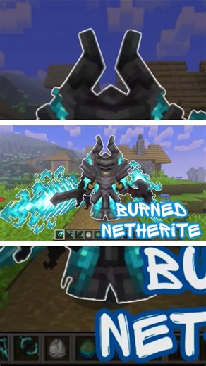Burned Netherite | Áo Giáp | Minecraft PE/Bedrock #againzr #minecraft #addon