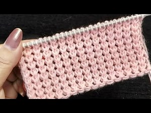 दो सलाई की बेहद खूबसूरत बुनाई, 2 Row Repeat Knitting Pattern For Frocks, scarf, Stole, top etc