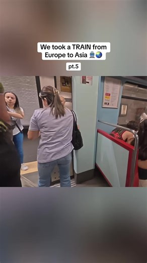 We took a TRAIN from Europe to Asia #downielive #travel #traveltiktok #traveltok #adventure