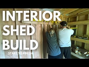 DIY Shed Interior Build - Start to Finish