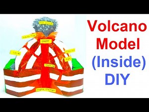volcano science model making | diy at home | inside of valcano | howtofunda | geography project