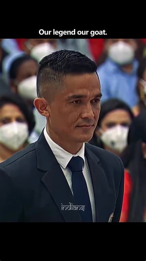 INDIANS on Instagram: "Sunil Chhetri, Indian legend who carried a nation’s football dreams with humility and fire. Hands folded, heart full of pride. Generations will remember his sacrifice, leadership, and love for India forever 🇮🇳❤️"