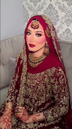 Hijab Brides | Beautifu Hijab Bridal look | #shorts #hijab #bride #bridal #BridesandBeauty |