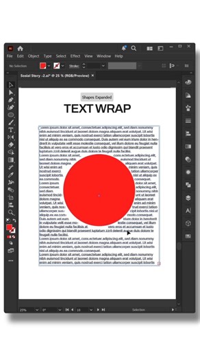 Prodesign on Instagram: "Text Wrap Tool. Follow for more @the_prodesign #design #graphicdesign #adobe #adobeillustrator #illustration #DesignInspiration"