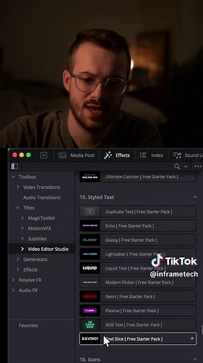 Free Starter Pack For Davinci Resolve #davinciresolve #videoediting #davincitutorial #contentcreator