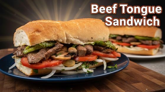 Mouthwatering beef tongue sandwich you can make at home