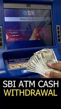 SBI ATM Cash Withdrawal | how to withdraw money from atm #atmcashwithdrawal #sbiatm