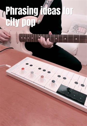 Phrasing ideas for city pop #learntojam #stratocaster #op1field